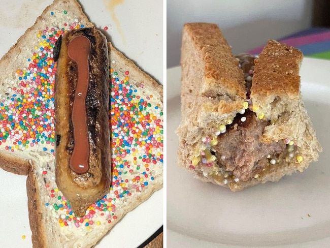 People are making fairy bread sausage rolls. Picture: Supplied