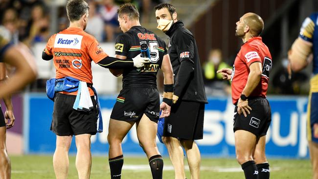 A Penrith Panthers on-field trainer faces a ban for the rest of the season, while the club has copped a proposed $25,000 fine following an alleged breach. Picture: Matt Roberts / Getty Images