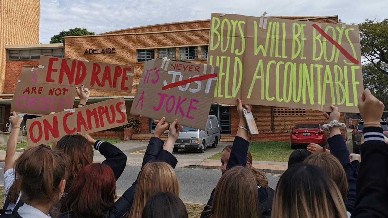 Adelaide High School students walk out of class protesting against sexist  culture | The Advertiser