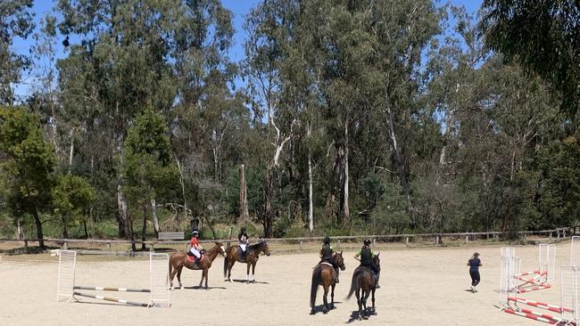 Members of the pony club out for a ride. Photo: Supplied,