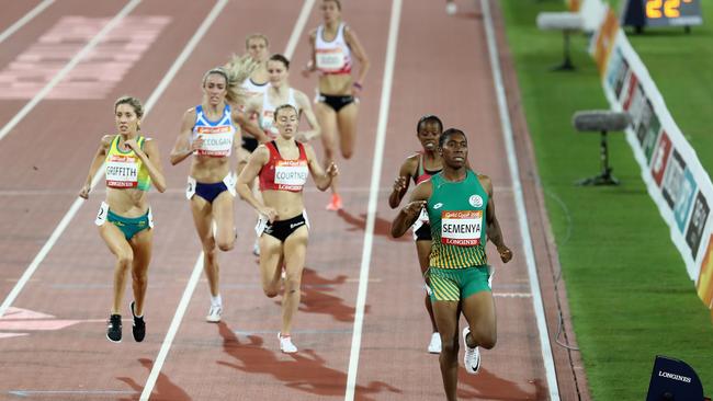 Semenya has been the dominant women’s middle distance force for quite some time.