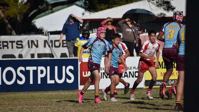Brisbane Broncos Old Boys action: Keebra Park v Palm Beach Currumbin.