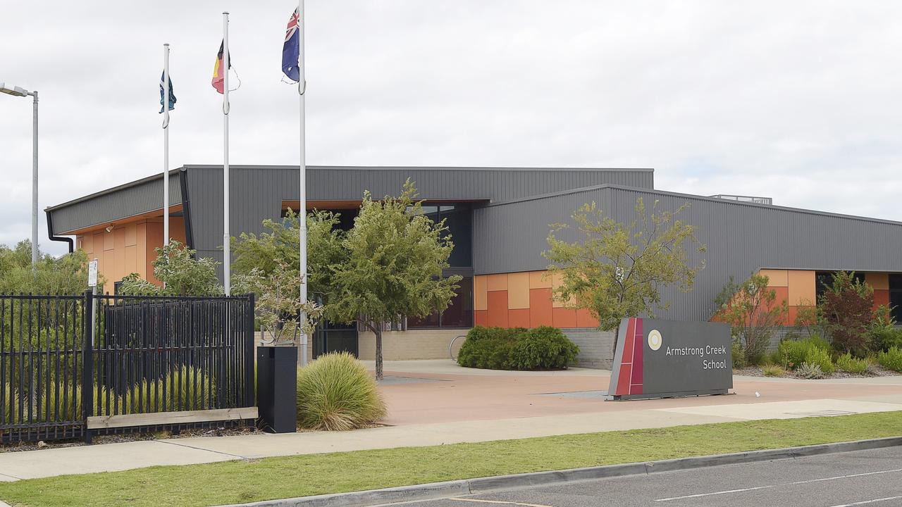 Armstrong Creek School was the site of an workplace safety incident that resulted in the education department being fined $25,000. Picture: Alan Barber