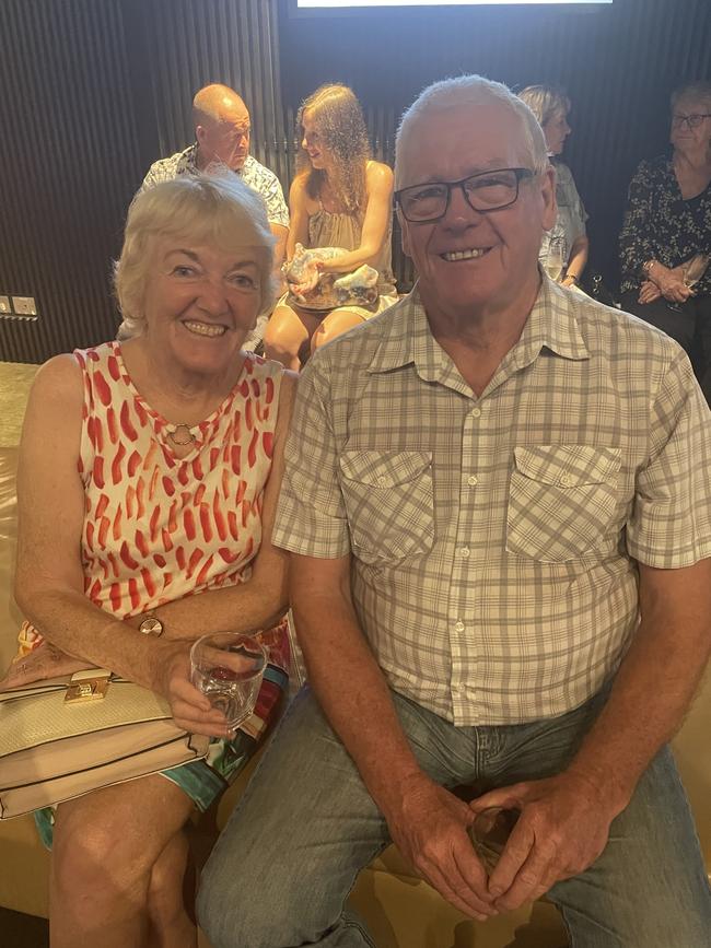 Lynn and John Atkins attend Bohemian Rhapsody: Queen's Greatest Hits at the Cairns Performing Arts Centre