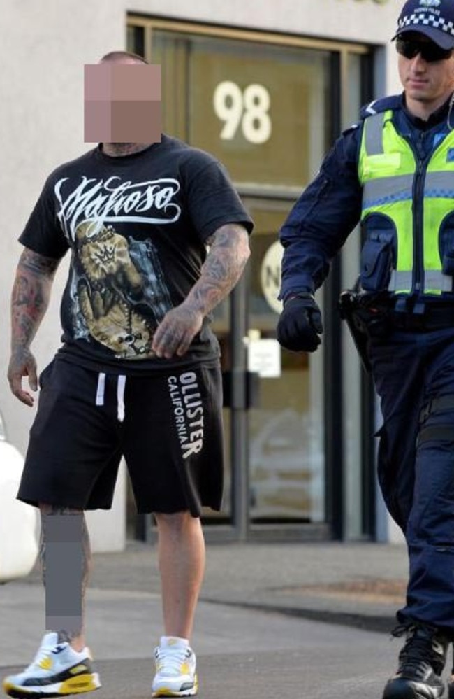 Police raid on Comanchero bikie headquarters in Melbourne. Picture: News Corp.