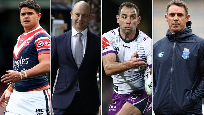 Latrell Mitchell, Todd Greenberg, Cameron Smith and Brad Fittler.