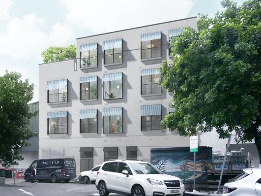 An artist's impression of new apartments renovations on the Market Lane side of the building. Picture: Durban Block Jaggers