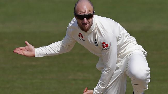 There’ll be no shortage of pressure on Jack Leach in the second Test at Lord’s. Picture: Henry Browne/Getty Images