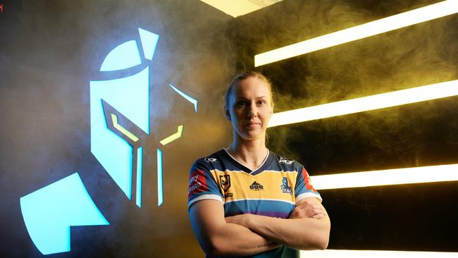 Gold Coast Titans inaugural player Karina Brown. Photo: Scott Davis