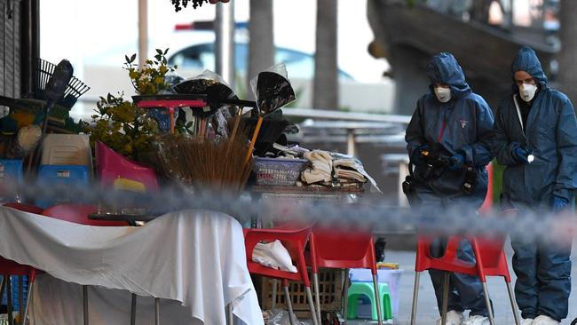 Lawyer Ho Ledinh was shot dead outside the Happy Cup Cafe. Picture: AAP Image/Dan Himbrechts