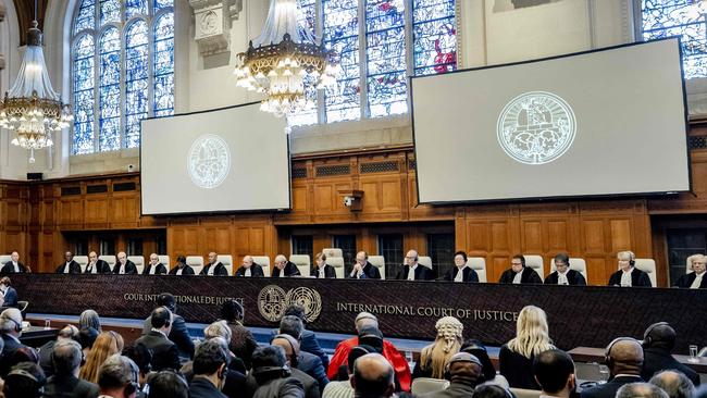 ICJ President Joan Donoghue speaks at the International Court of Justice. Picture: AFP