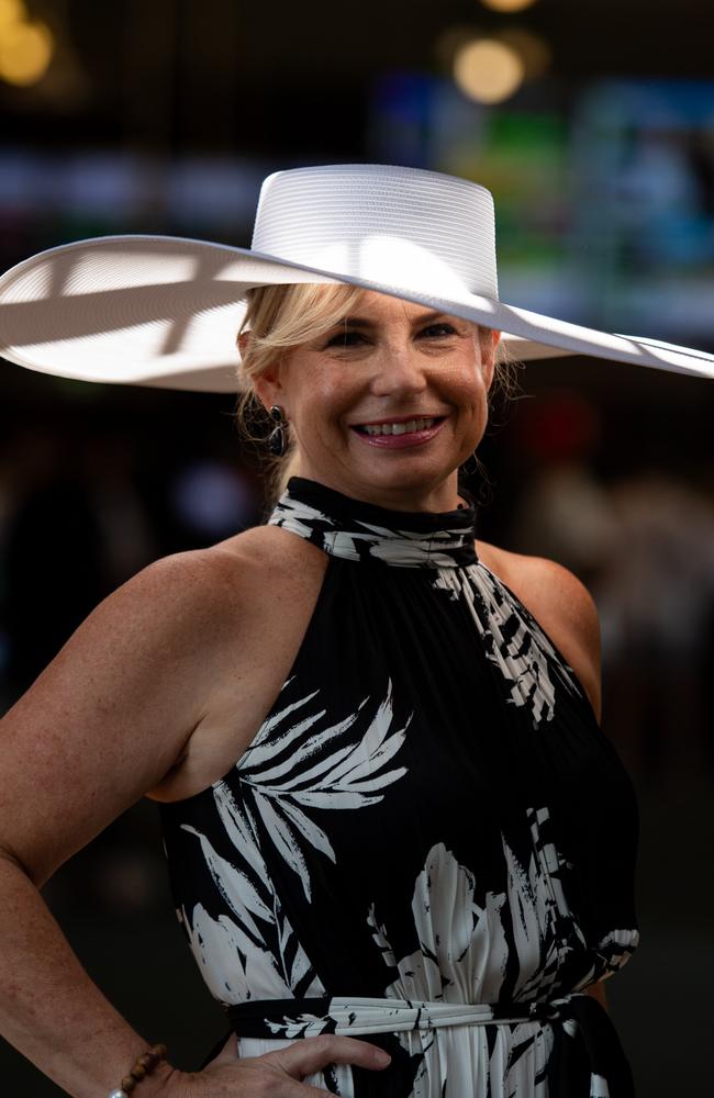 Natalie Harrison and Gary Weir at the 2024 Darwin Cup Carnival Derby Day. Picture: Pema Tamang Pakhrin