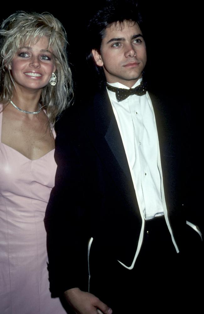 Teri Copley and John Stamos in 1985. Picture: Ron Galella/Ron Galella Collection via Getty Images