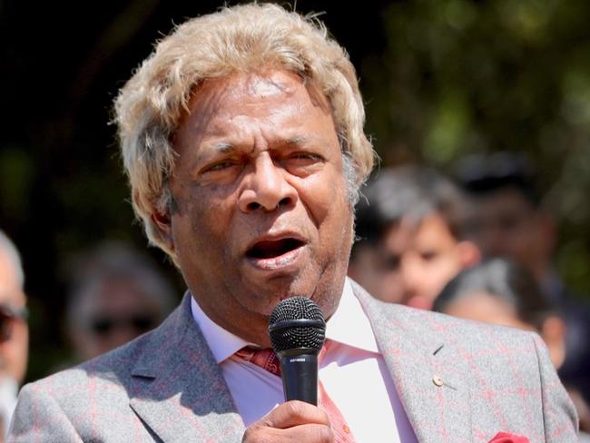 Kamahl at the Cherrybrook opening of the memorial on November 10.