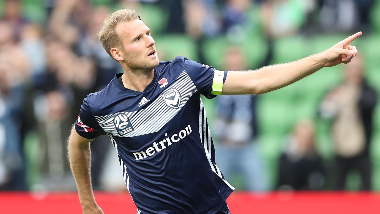 Ola Toivonen secured a point for Melbourne Victory with a second half goal. Picture: AAP Images