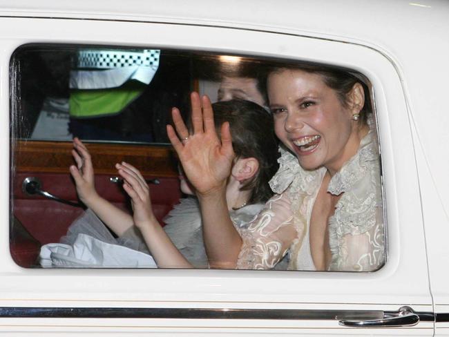 Wedding of actor Nicole Kidman with singer Keith Urban at Cardinal Cerretti Chapel, St Patrick's Seminary, Manly in Sydney 25 Jun 2006. Nicole's sister Antonia in motor car. patricks