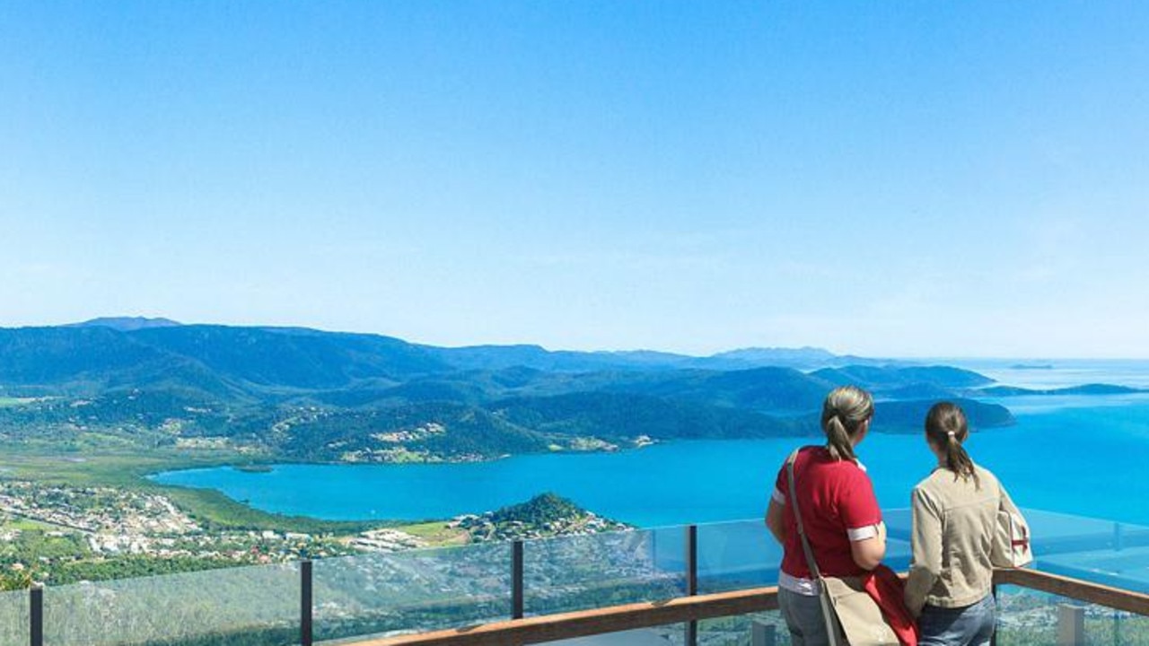 The view from the top of the proposed Whitsunday Skyway.