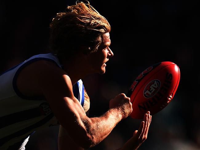 Injury has struck Mitch Hibberd just as he was beginning to string some games together for the Roos. Picture: Getty Images