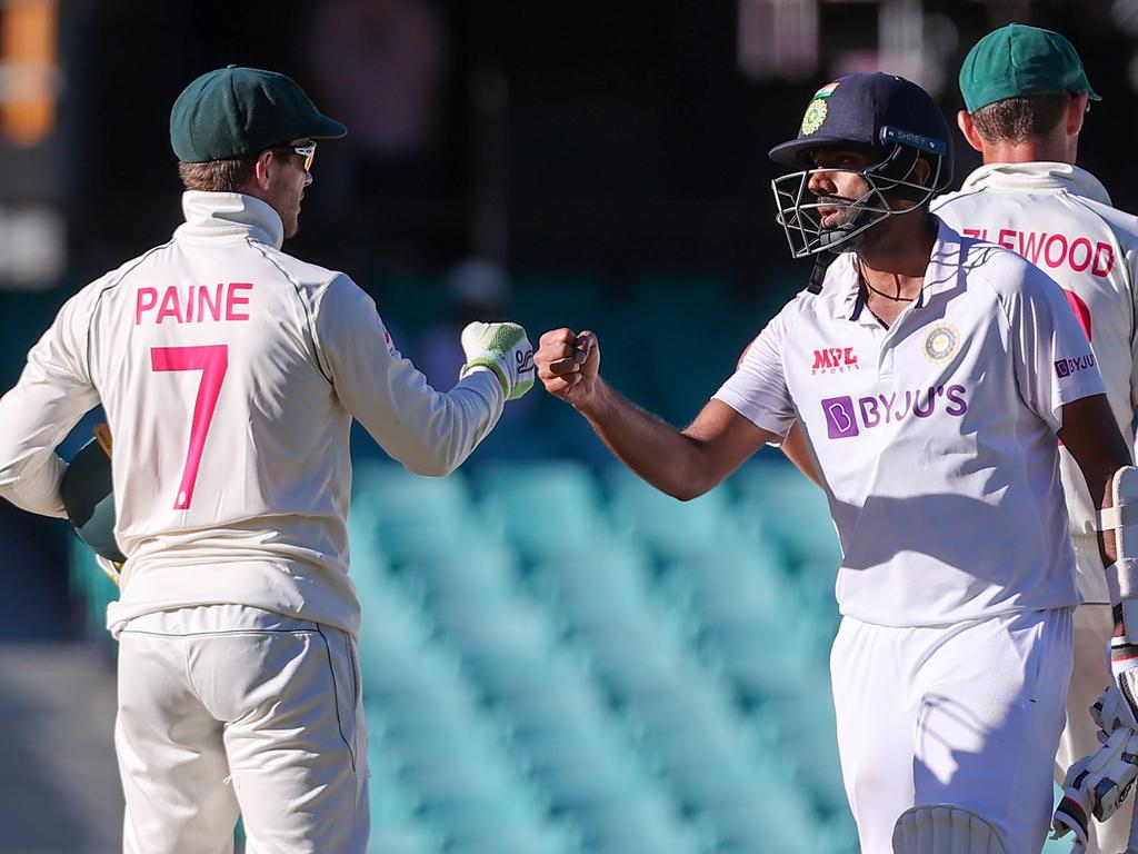 Australia's captain Tim Paine maintains respect for India's Ravichandran Ashwin despite the on-field battles. Picture: AFP