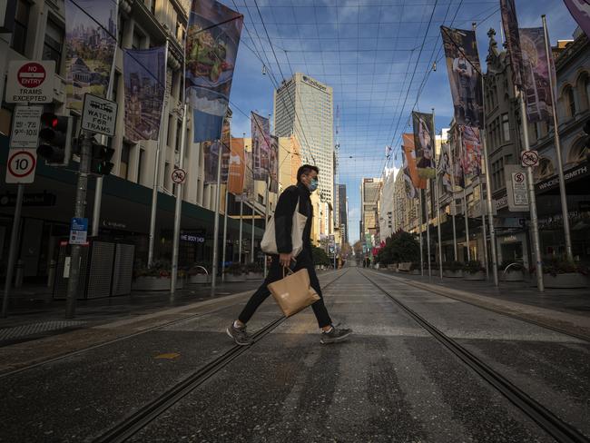 The second wave forced Victorians into months of lockdown. Picture: AAP Image/Daniel Pockett