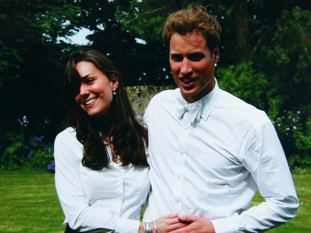 Kate and William on their Graduation Day at St Andrews University in Scotland. Picture: Middleton family