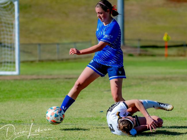 The Rockville Rovers in action. Picture: Football Qld, David Lobwein - DSL Photography.