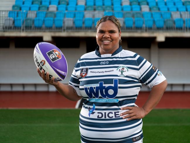 Darwin Brothers Bianca Scrymgour ahead of the 2024 NRL NT grand final. Picture: Pema Tamang Pakhrin