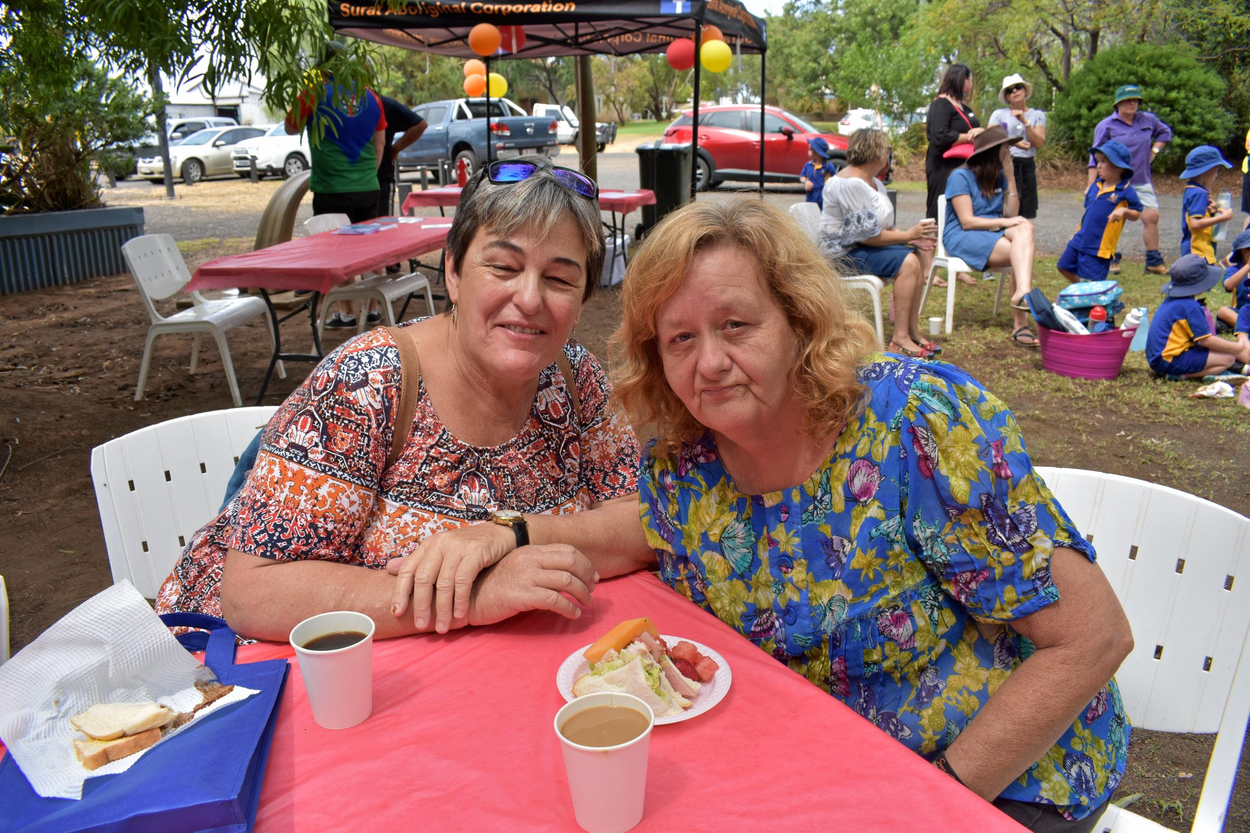 Susan Mott from Save the Children, and Joanne Hockey. Picture: Jorja McDonnell