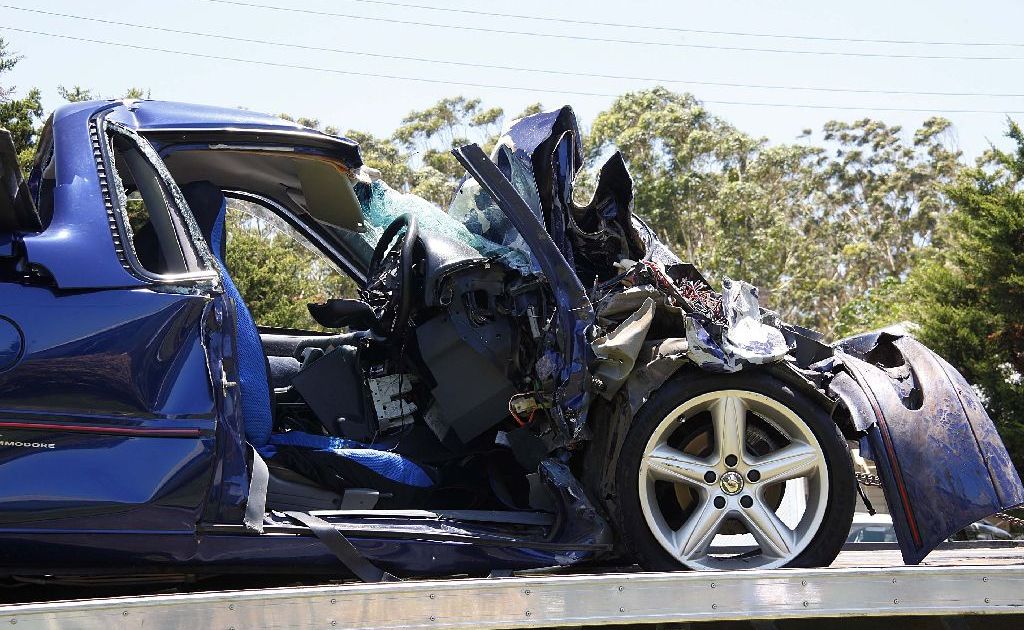 This is the scene of a Pacific Highway double fatality at Urunga. Picture: Frank Redward