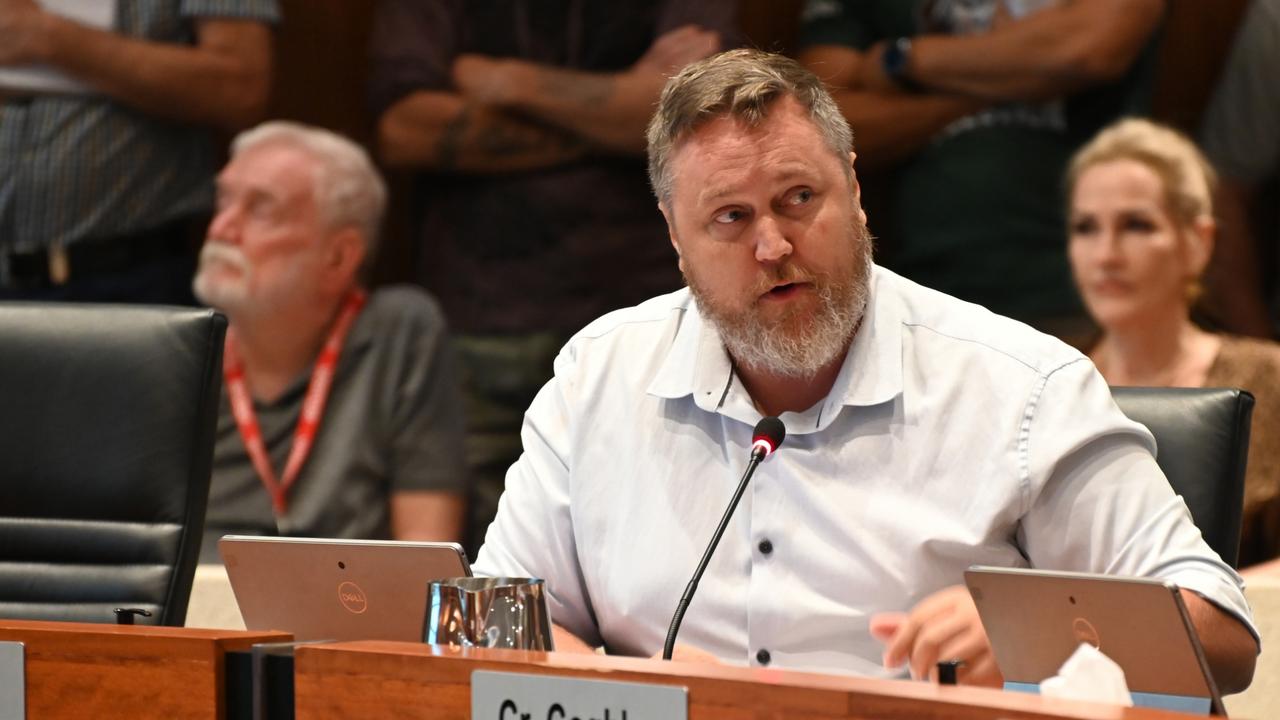 Division Nine councillor Brett Olds has called out Cairns mayoral candidate Amy Eden for using a Toowoomba councillor’s social media content without permission. Image: Isaac McCarthy