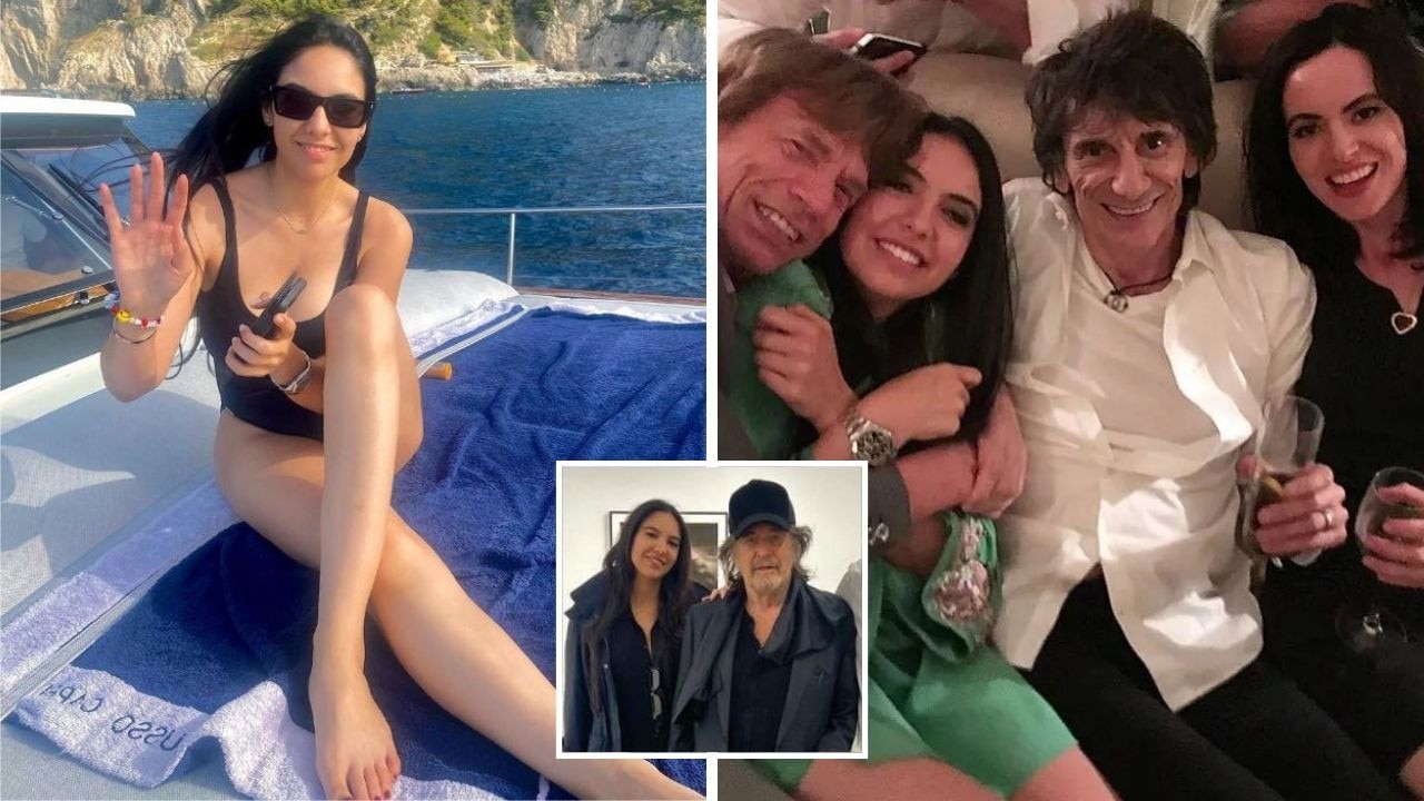 Al Pacino’s pregnant girlfriend, Noor Alfallah, previously dated Mick Jagger. Pictures: Instagram