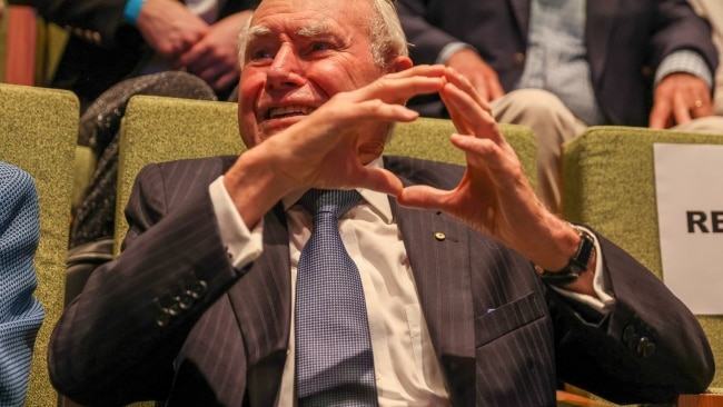 Former Prime Minister John Howard attends the Liberal Party election campaign launch. Picture: Getty Images.
