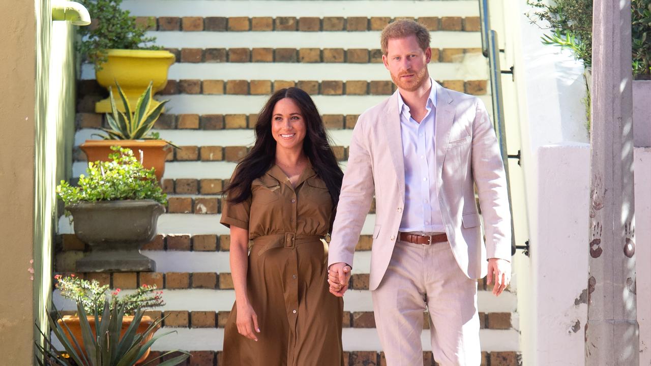 Prince Harry, Duke of Sussex and Meghan, Duchess of Sussex attend Heritage Day public holiday celebrations in the Bo Kaap district of Cape Town, during the royal tour of South Africa. (Photo by Pool/Samir Hussein/WireImage)