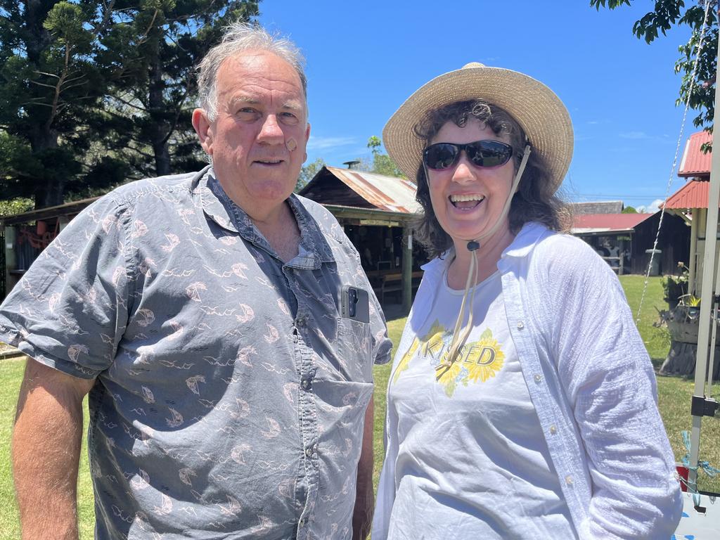 Christine and Neil Clow at Hervey Bay Historical Village and Museum for Australia Day.