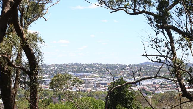 View of the Toowoomba CBD from the Mount Lofty lookout.