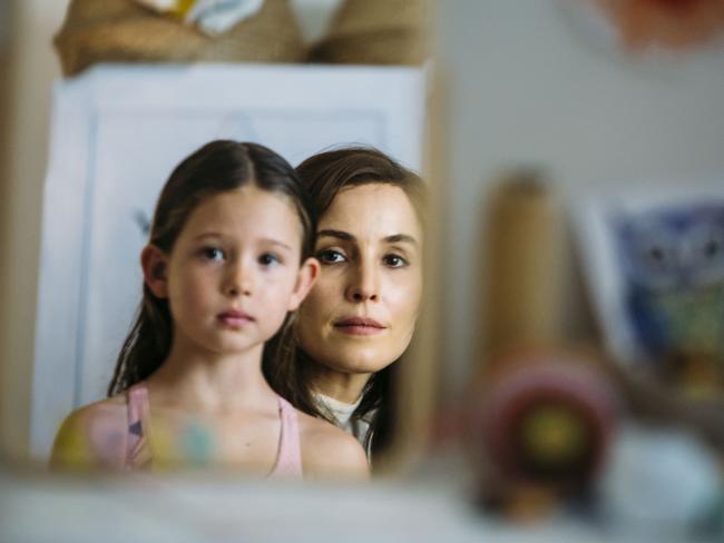 Annika Whiteley and Noomi Rapace in a scene from Angel Of Mine.