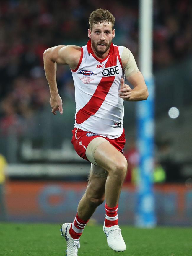 Alex Johnson played in Sydney’s 2012 premiership.