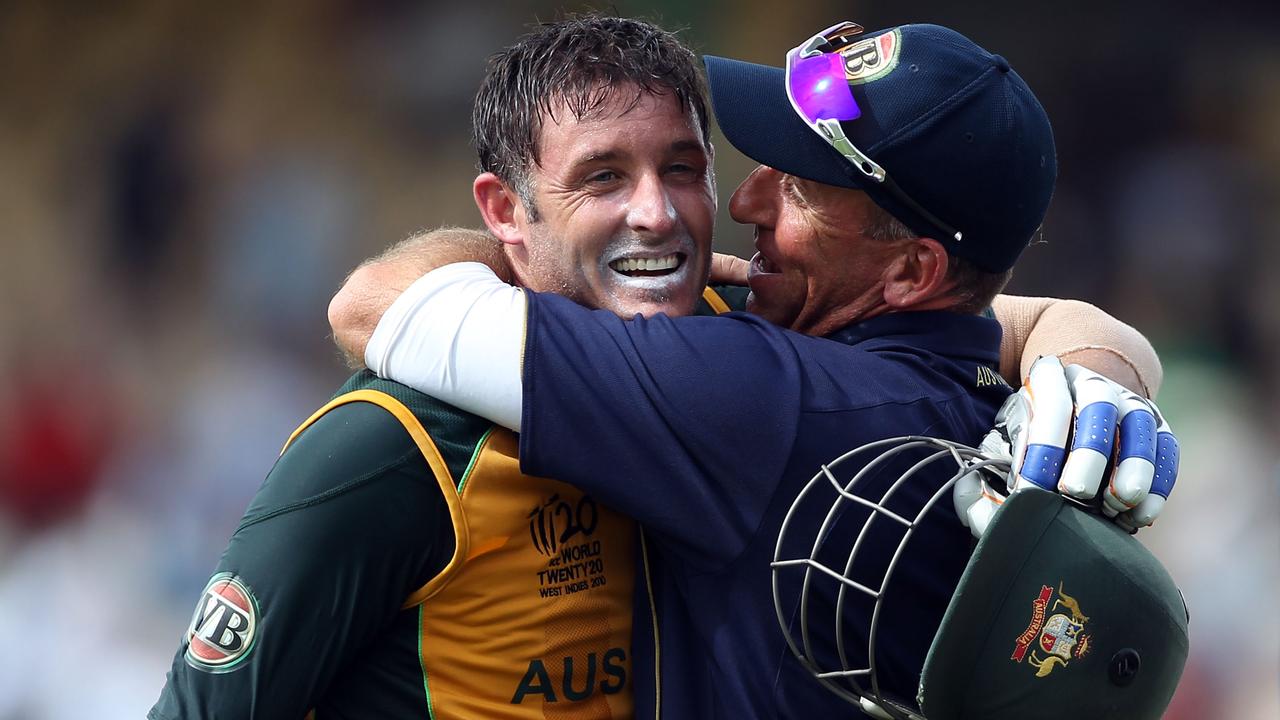 Michael Hussey saved Australia in the 2010 World Cup semi-final.