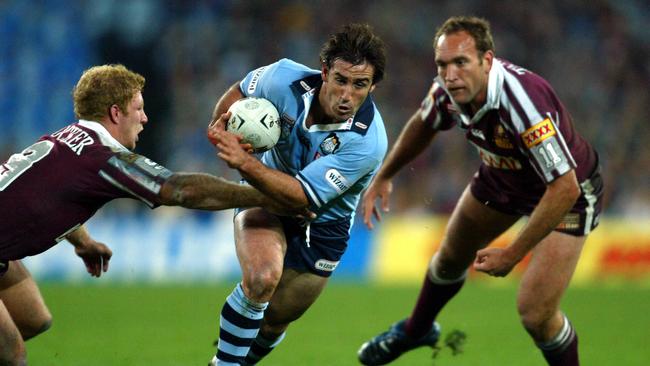 Andrew Johns was able to execute game plans with precision in Origin. Picture: Gregg Porteous