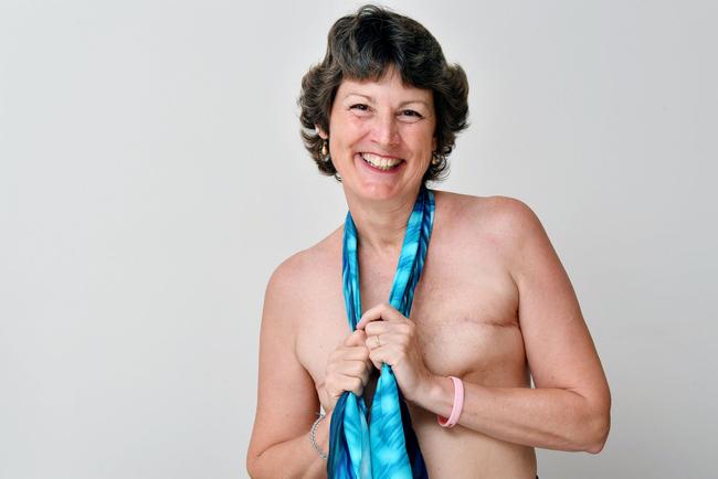 Tiana Fry, who had a double mastectomy talks about her life following cancer treatment. Picture: Tony Martin