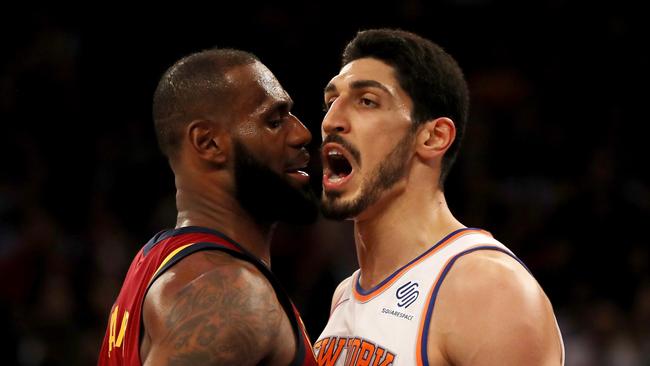 LeBron James and Enes Kanter squared off in New York.