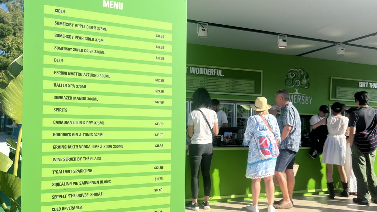 A beer at the Australian Open costs about $13.