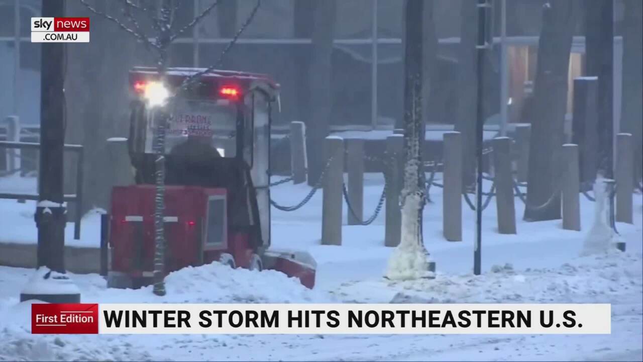 Winter Storm Hits North-eastern United States | Sky News Australia