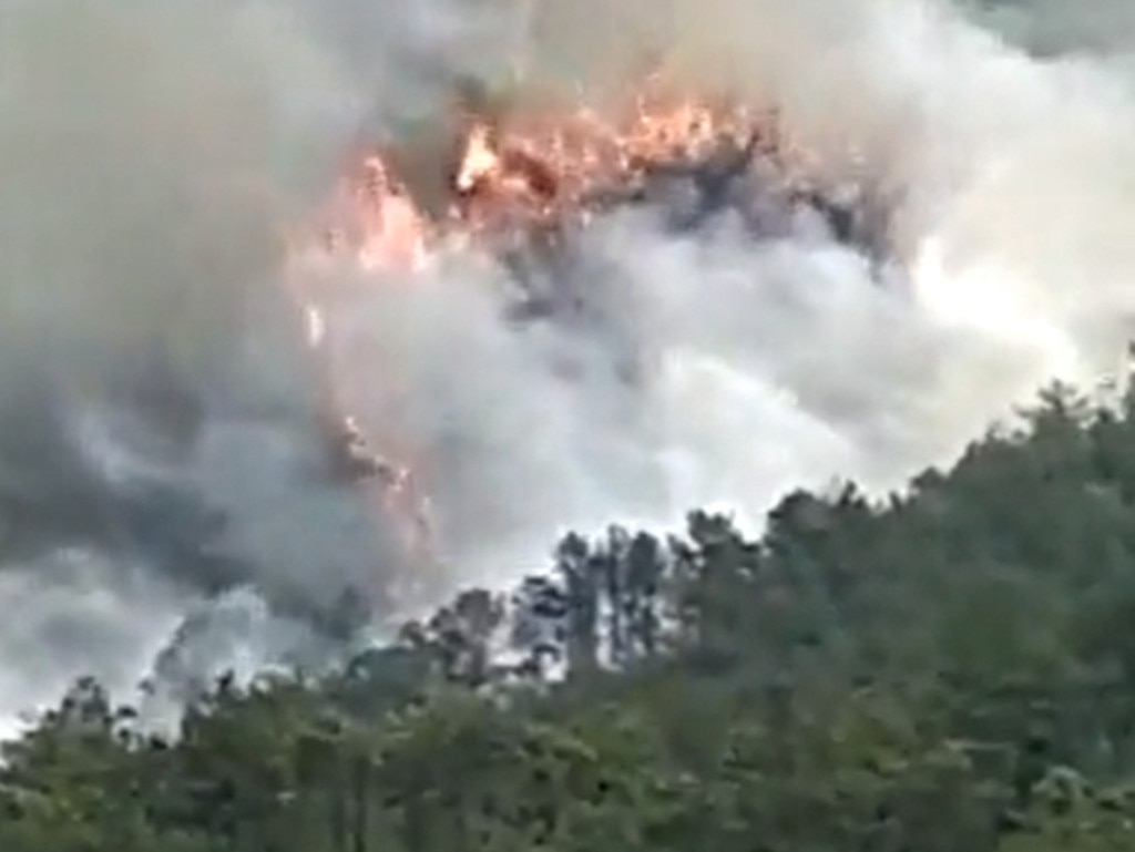 The China Eastern flight had taken off from Kunming and was en route to Guangzhou. The crash caused a fire on the mountains, and the jet involved in the accident was a Boeing 737 aircraft. Picture Twitter