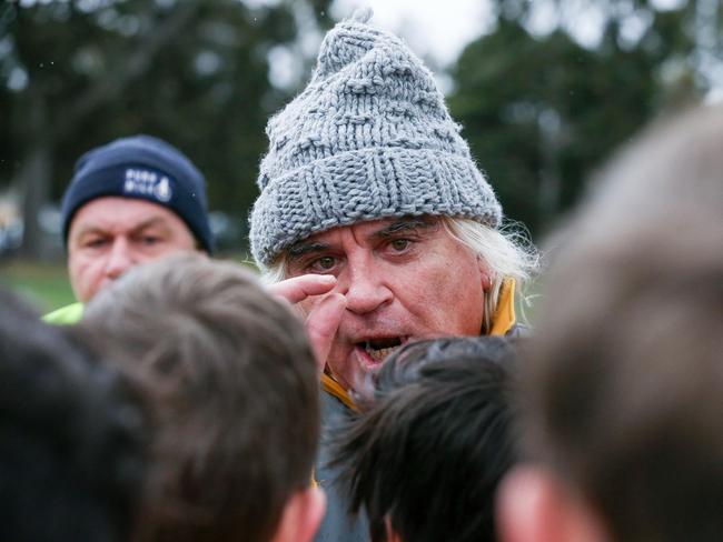 As well as leading Collingwood’s cheer squad, Corfe was an active member of the AFL community and coached children’s teams. Picture: Tim Carrafa