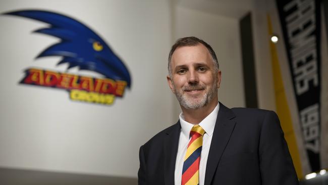 MARCH 3, 2021: Incoming Chief Executive Officer Tim Silvers pictured at the clubÃ•s West Lakes headquarters. Picture: Naomi Jellicoe