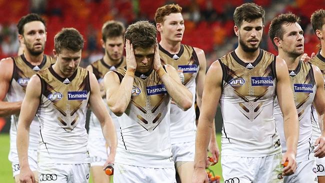 After losing to the GWS Giants by 75 points, Hawthorn will need to make even more history than previously expected to win a fourth straight premiership.