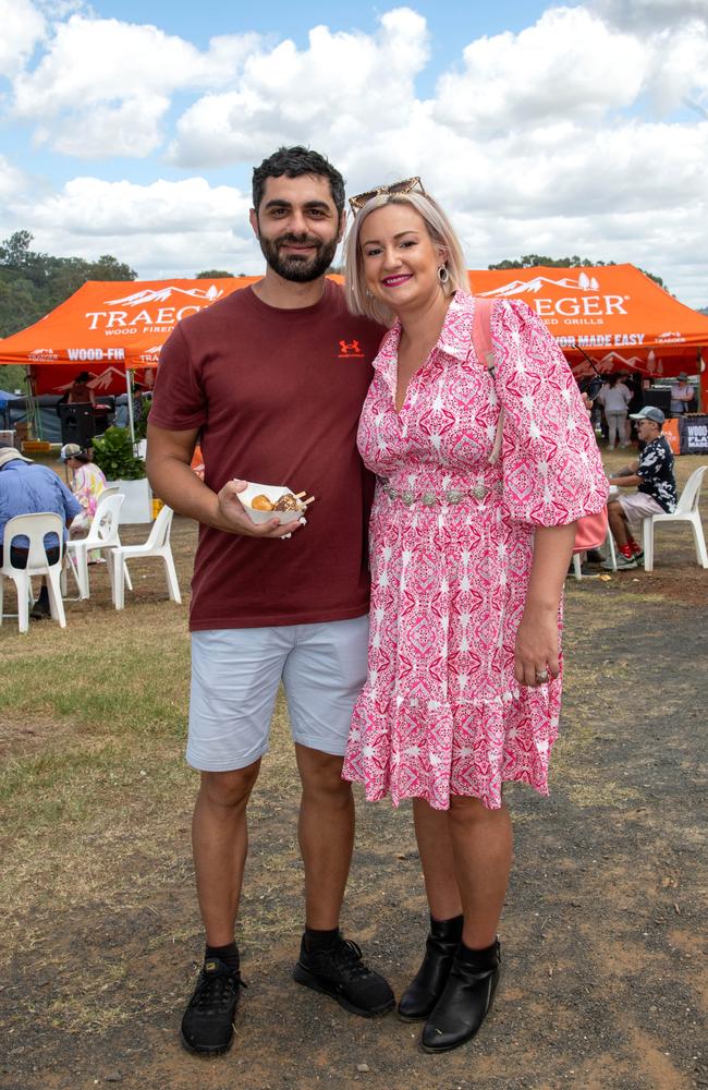 Steven Manganaro and Tanja Bilic.Meatstock - Music, Barbecue and Camping Festival at Toowoomba Showgrounds.Saturday March 9th, 2024 Picture: Bev Lacey