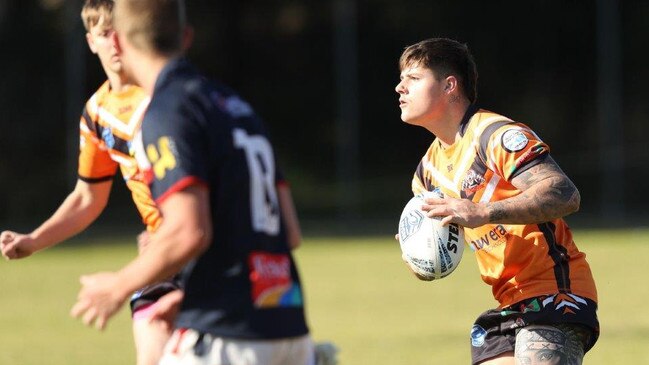 Backrower Harry Wilson was immense in the Tigers’ major semi-final win. Picture: The Entrance Tigers RLFC