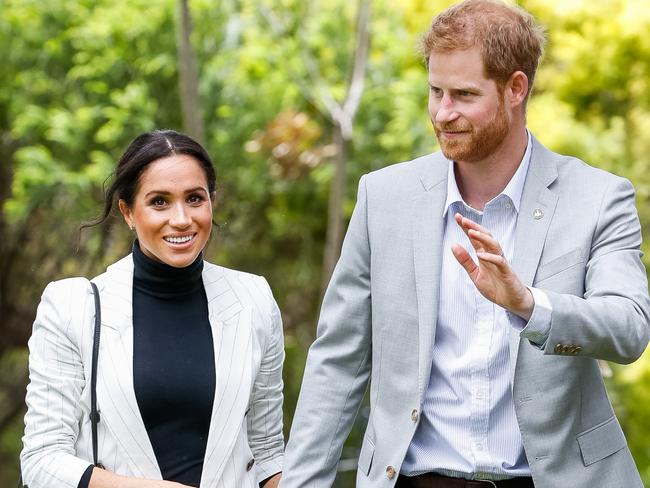 The couple during their visit to Sydney in October 2018. Meghan’s just announced pregnancy ensured a run of good press for the duration of the trip. Picture: Chris Jackson/Getty Images for the Invictus Games Foundation
